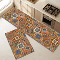 Anti-slip 3D Printed Geometric Kitchen Mat Set