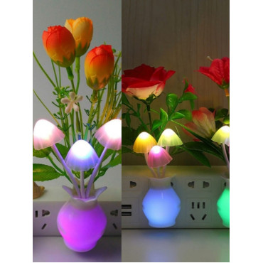 LED মাশরুম ল্যাম্প (Mushroom Night Light Lamp)( 3 pcs)