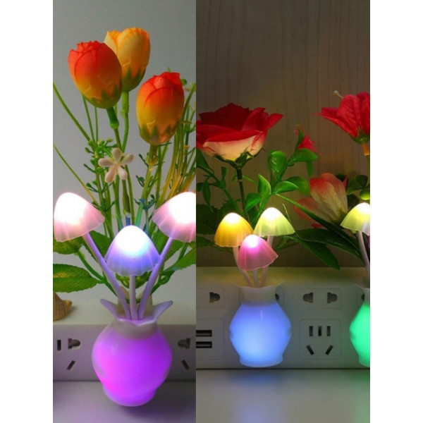 LED মাশরুম ল্যাম্প (Mushroom Night Light Lamp)( 3 pcs)