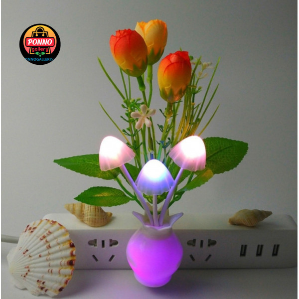 LED মাশরুম ল্যাম্প (Mushroom Night Light Lamp)( 1pcs)