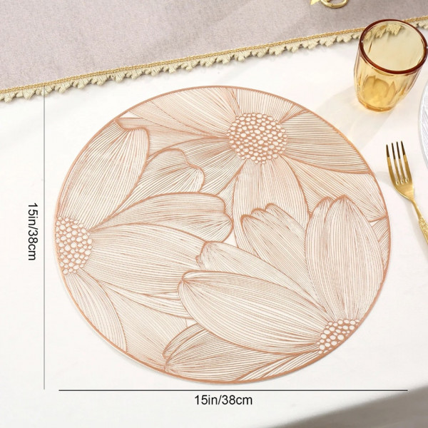 Dining Mats Set Round Shape ( 6 Pics)