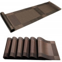6 Pieces washable Table Mats And 1 Piece Runner for Dining Table