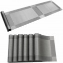 6 Pieces washable Table Mats And 1 Piece Runner for Dining Table