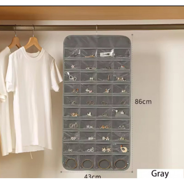  Hanging Storage Bag Jewelry Rack Necklace Bracelet Earrings Ring Watches Accessories Organizer with Hook
