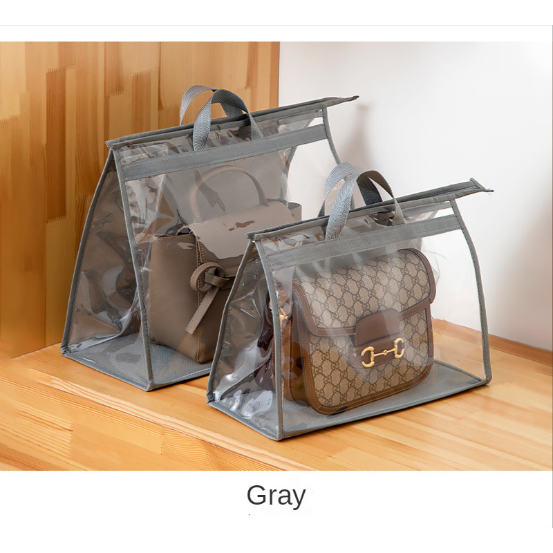 Sturdy With Wall Bags Shelf & Closet Cover Zipper For Purse Handles Organizer Handbag