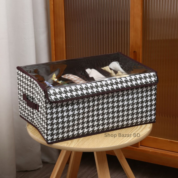 New Cloth Storage Box With Transparent Cover(NWP 9L )