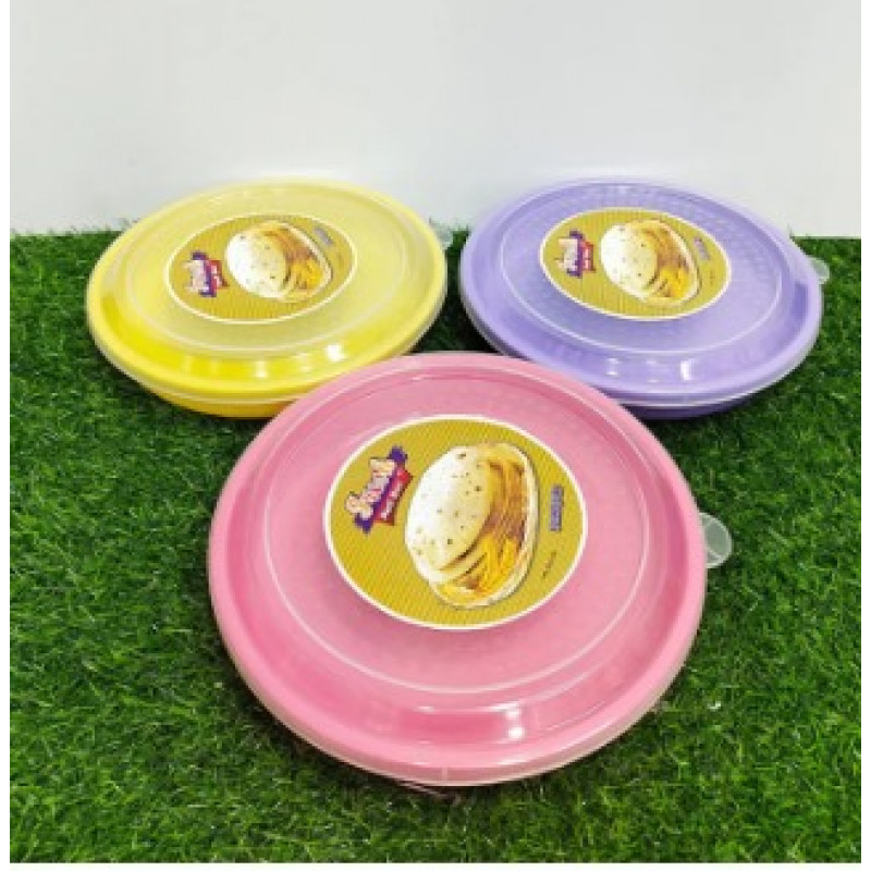 Plastic Ruti Box with Lid (1pcs)/Ruti box/plastic round shape box