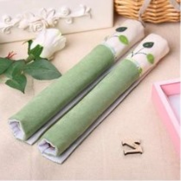 1Pair Cloth Handle Cover Cloth Door Knob Cover Cotton Refrigerator Handle Gloves Antiskid Double-door Fridge Door Handle Cover