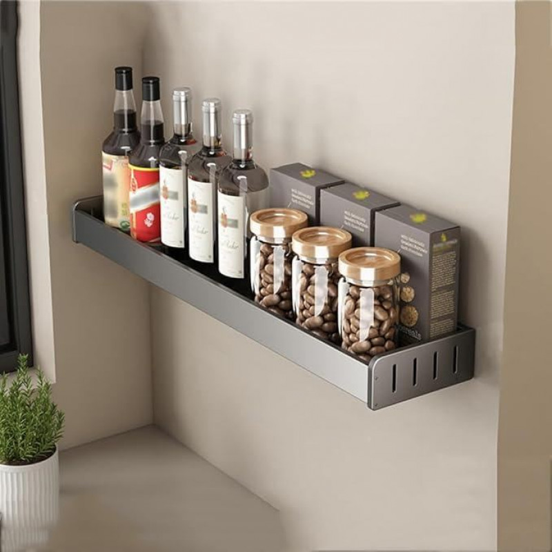 Wall Mounted Storage Shelf/ Kitchen organizer shelf/ Bathroom shelf