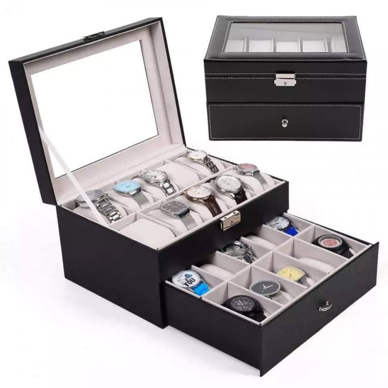 2 Layer 20 Slots Watch Box
