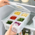 6 Grid Refrigerator Storage Box 
