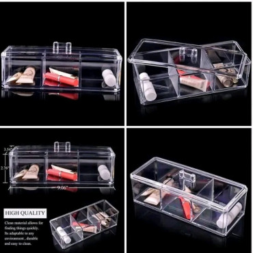 Three-Compartment Storage Box
