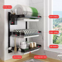 3 Layer Wall Fitting Kitchen Dish Rack