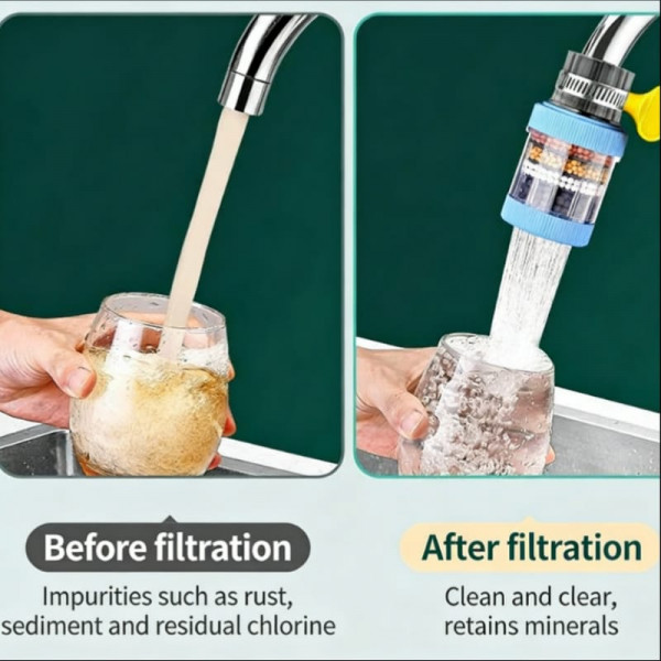 ১ পিস-6 Layers Water Filter Tap ( 360° রোটেটেবল )