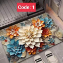 Premium 3D Print Floor Mat- Code: 1 ( সাইড দিয়ে বর্ডার সেলাই করা )