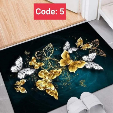 Premium 3D Print Floor Mat- Code: 5 ( সাইড দিয়ে বর্ডার সেলাই করা )