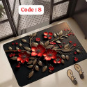Premium 3D Print Floor Mat- Code: 8 ( সাইড দিয়ে বর্ডার সেলাই করা )