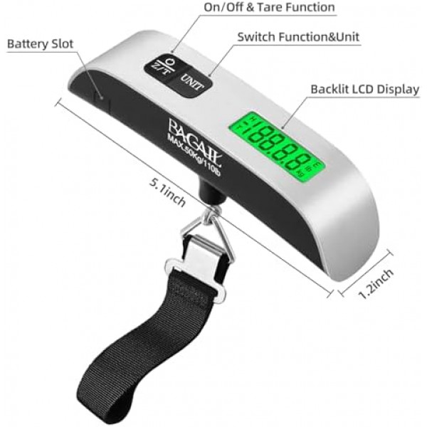 Portable Scale Digital LCD Display 50kg 