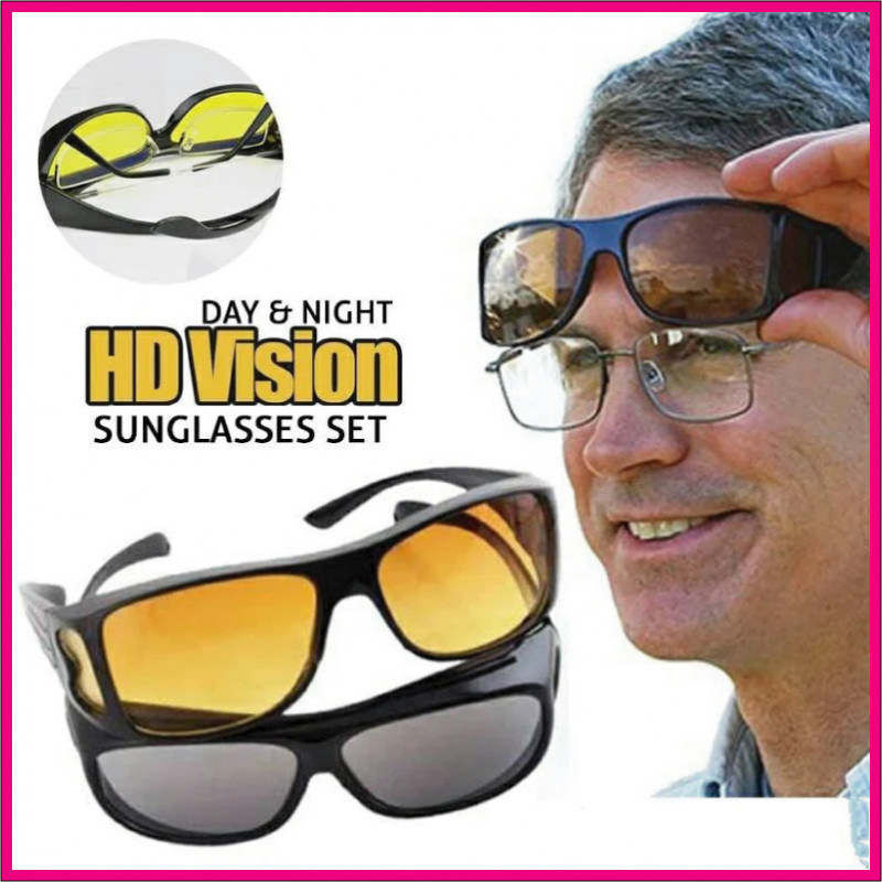 2 in 1 HD Night Vision Glasses (Day & Night)