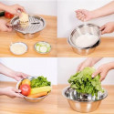 Vegetable Cutter With Drain Basket 3 In 1