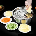 Vegetable Cutter With Drain Basket 3 In 1