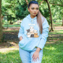 Unique Stylish Hoodie for Girl Seven Cat 