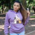 Unique Stylish Hoodie for Girl Seven Cat 
