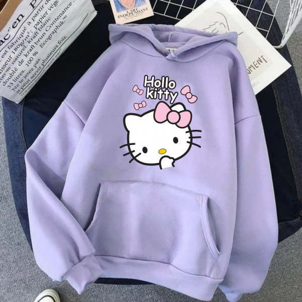 Unique Stylish Hoodie for Girl Hello Kitty