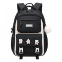 School Bag for Girls and Boys Waterproof (Black)