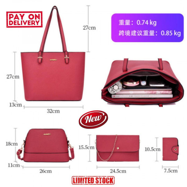  4 Pcs Combo set (Red) 