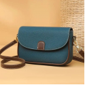 PU Leather Handbags Women Fashion Crossbody Bags(Blue)