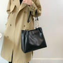 Women PU Leather Handbags (Black)