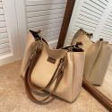 Women PU Leather Handbags (Off White)