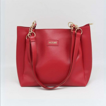 Women PU Leather Handbags (Red)