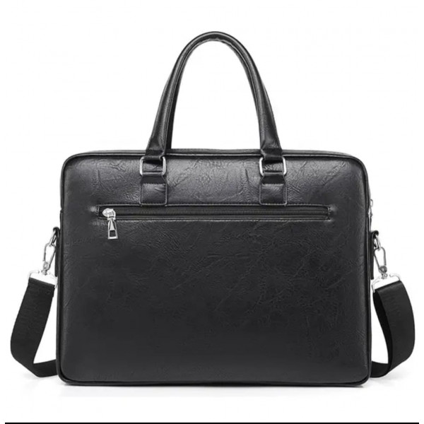 High capacity Men's Shoulder Bag (১২"/১৬") কালো কালার।