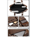 High capacity Men's Shoulder Bag (১২"/১৬") কফি কালার