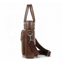 High capacity Men's Shoulder Bag (১২"/১৬") কফি কালার