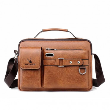 Men & Women Shoulder Bag (Brown color)