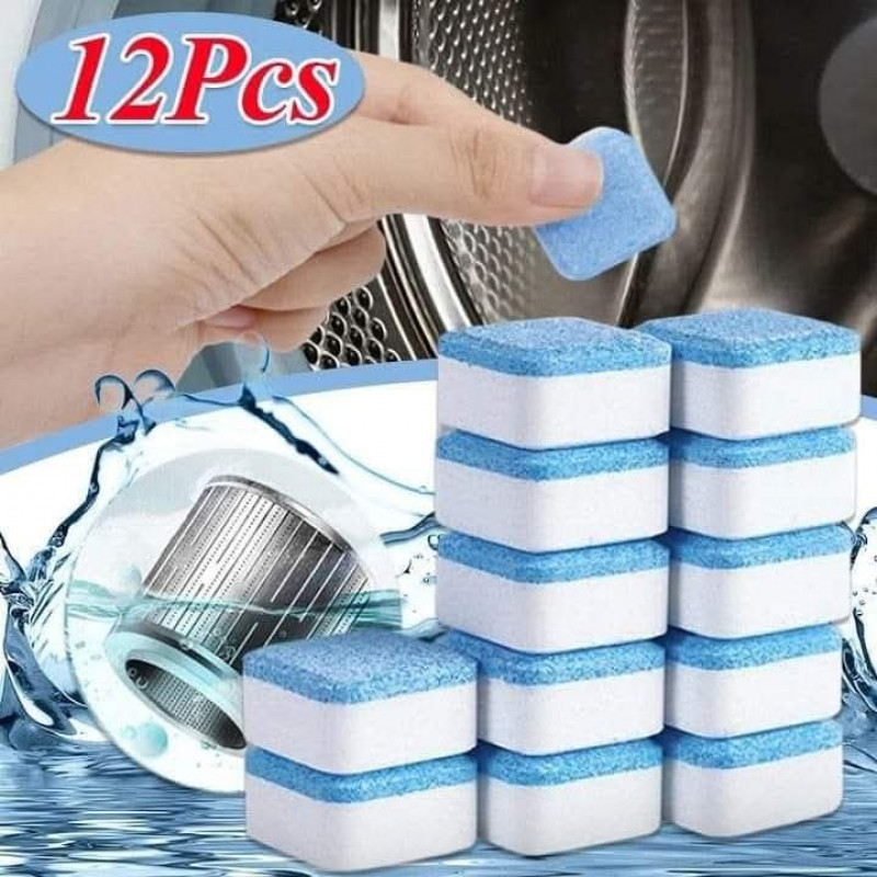 Washing Machine Cleaner Tablets 1 Box (12 pis )