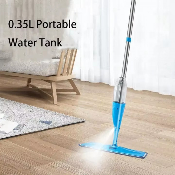 Spray Mop with Removable Washable Cleaning Pad and Integrated Water Spray