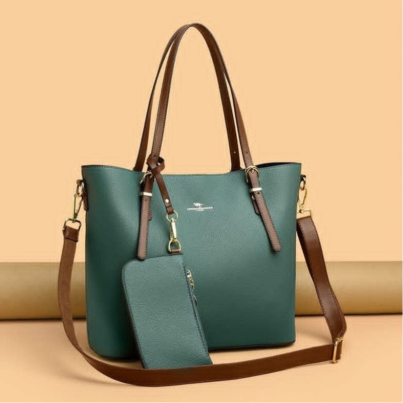 Ladies Tote Bag { Green Colur }