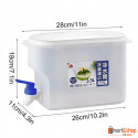 Fridge Water Dispenser Jar with Tap (3.5 L)