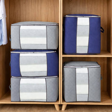 Latest Blanket Storage Organizer Bag ( 8 Pcs Pack )