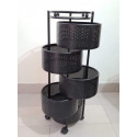 Multifunctional Rotating 5 layer Squire Vegetable Rack