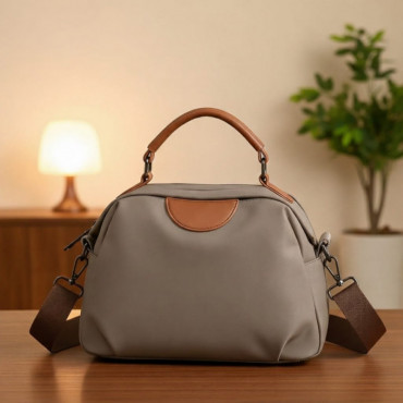 Retro Design New Ladies Portable Bag (Grey)