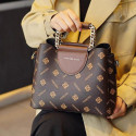 PU leather Ladies clutch hand bag (Coffee)