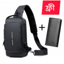 USB charging shoulder bag