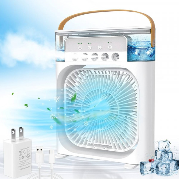 USB  Air Conditioner Electric Fan ( White )
