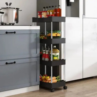 4 layer Storage Rack (Black)