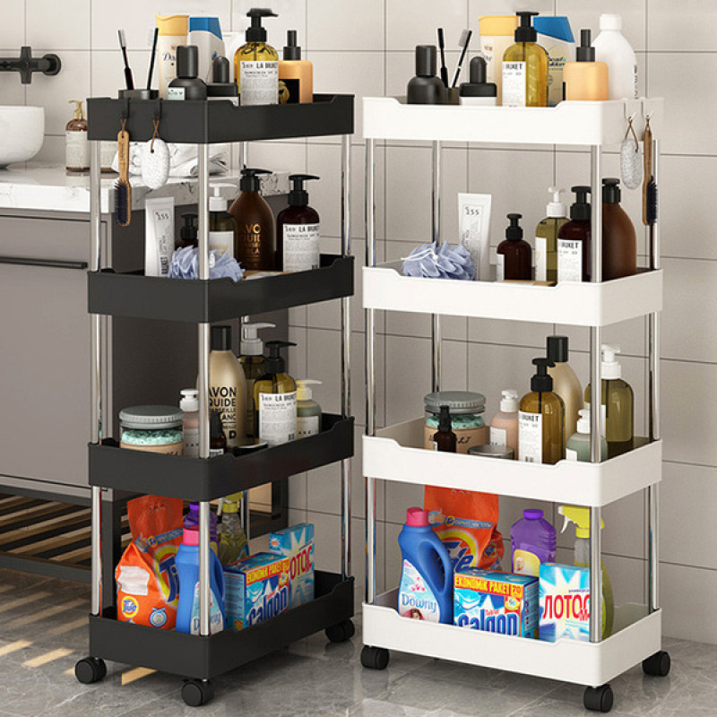 4 layer Storage Rack ( Black And White )